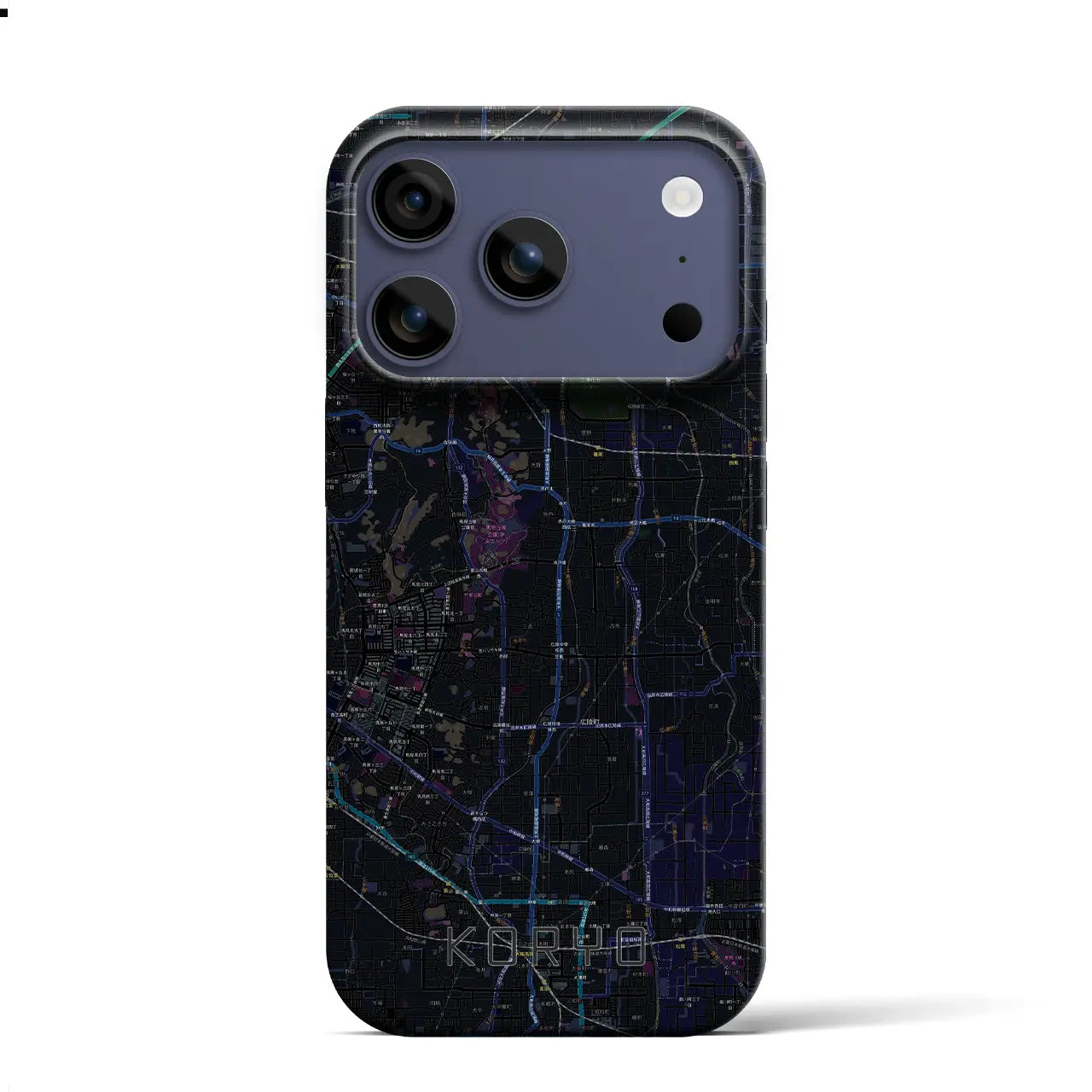 【広陵（奈良県）】地図柄iPhoneケース（バックカバータイプ）