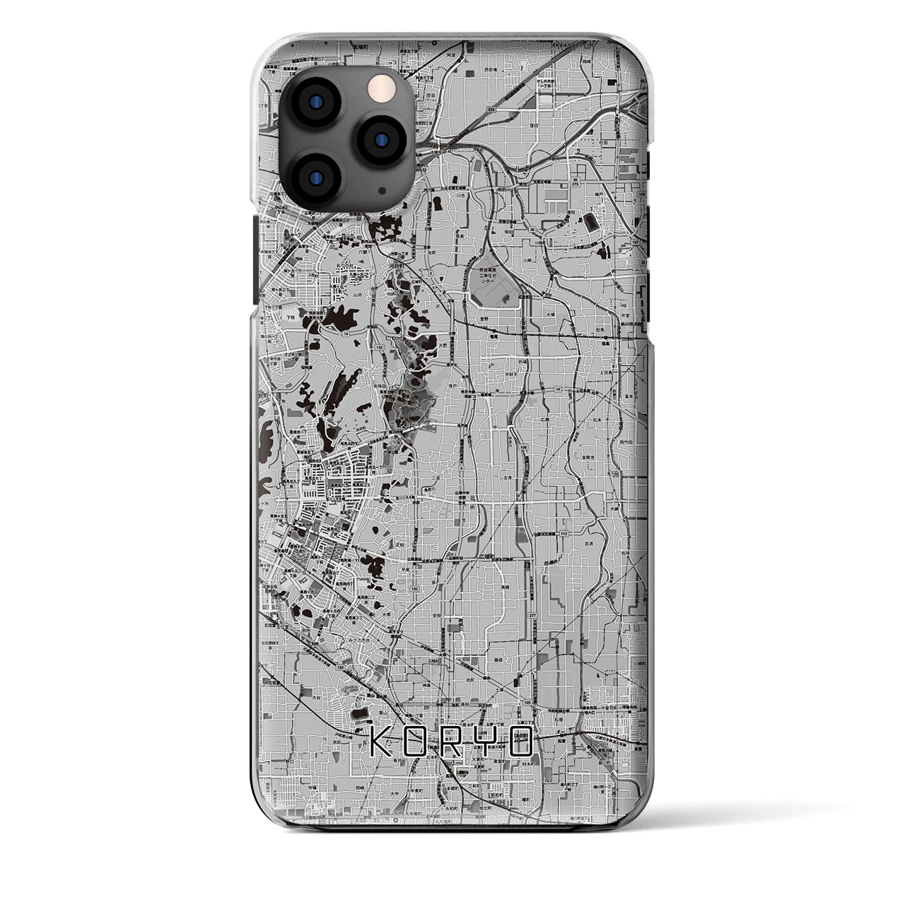 【広陵（奈良県）】地図柄iPhoneケース（クリアタイプ）