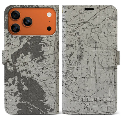 【広陵（奈良県）】地図柄iPhoneケース（手帳タイプ）