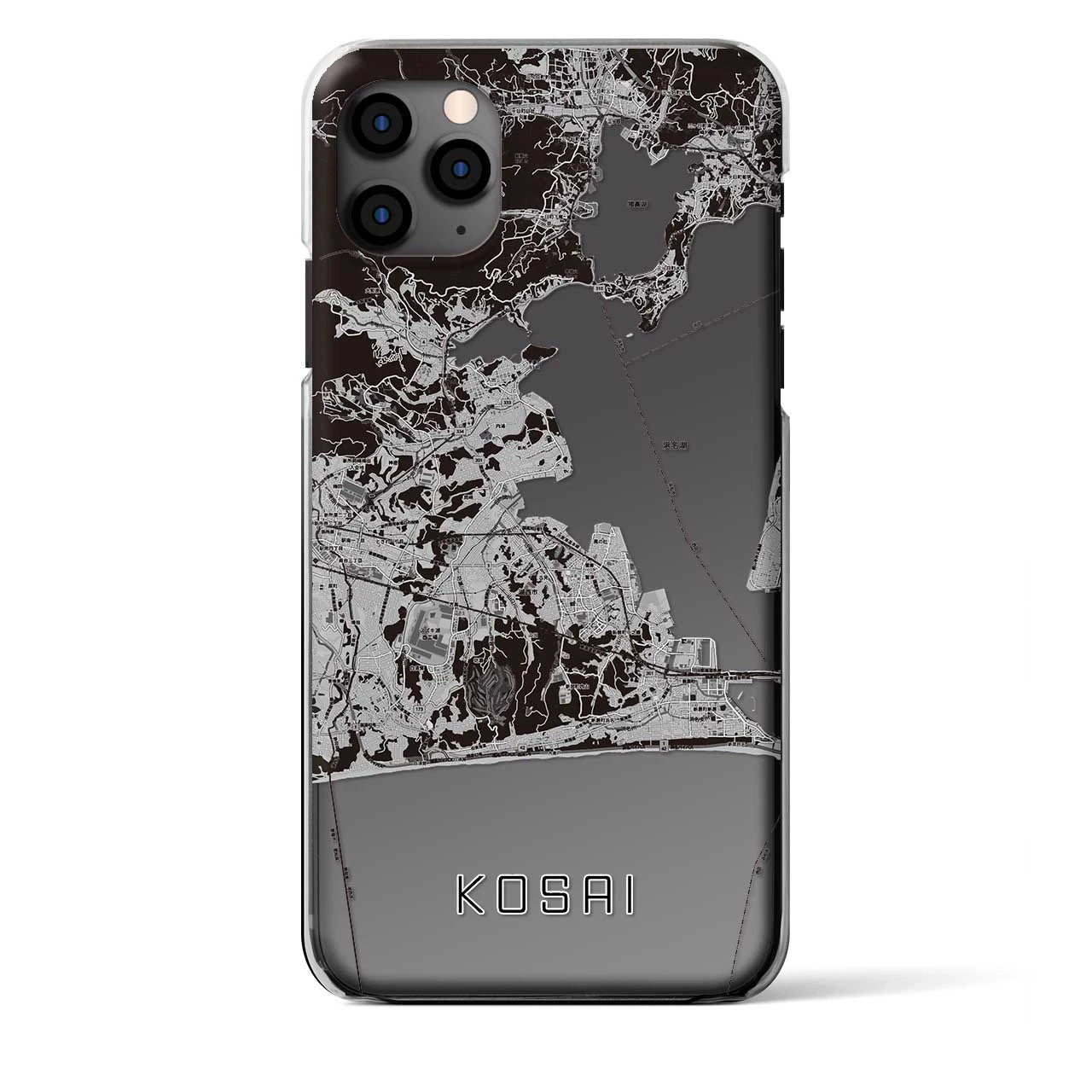 【湖西（静岡県）】地図柄iPhoneケース（クリアタイプ）