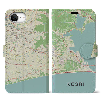 【湖西（静岡県）】地図柄iPhoneケース（手帳タイプ）