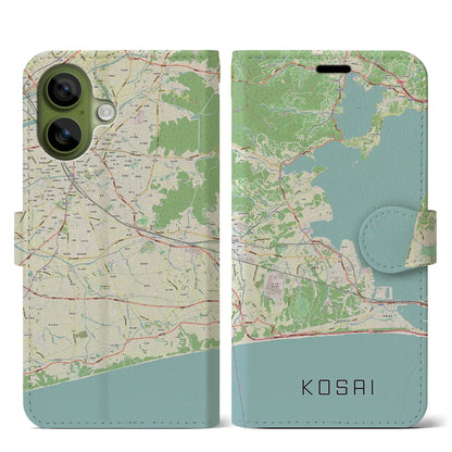 【湖西（静岡県）】地図柄iPhoneケース（手帳タイプ）