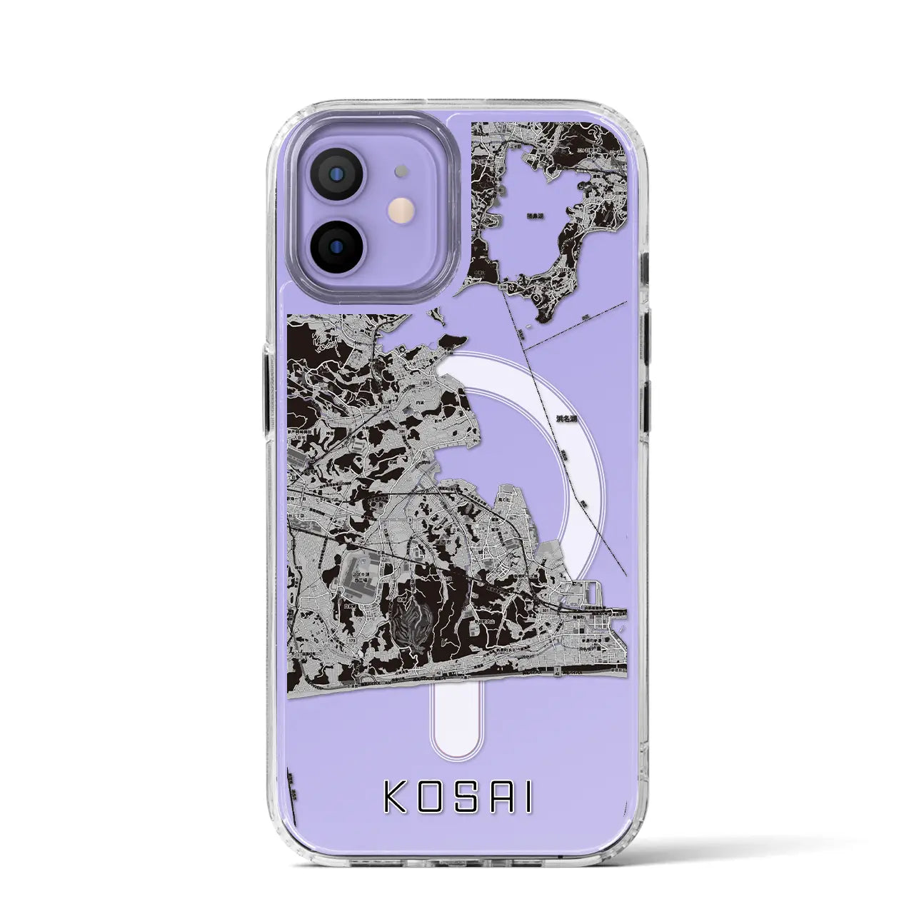 【湖西（静岡県）】地図柄iPhoneケース（MagSafeタイプ）