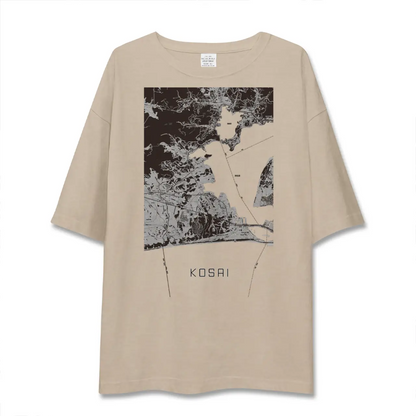 【湖西（静岡県）】地図柄ビッグシルエットTシャツ