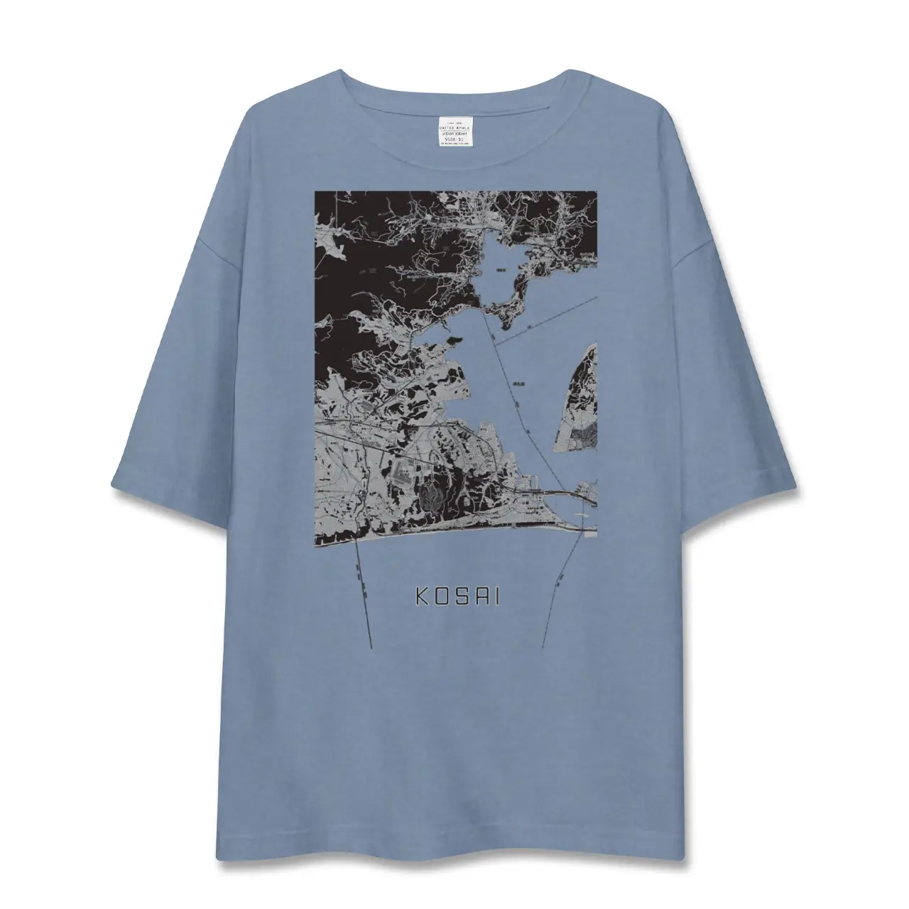 【湖西（静岡県）】地図柄ビッグシルエットTシャツ