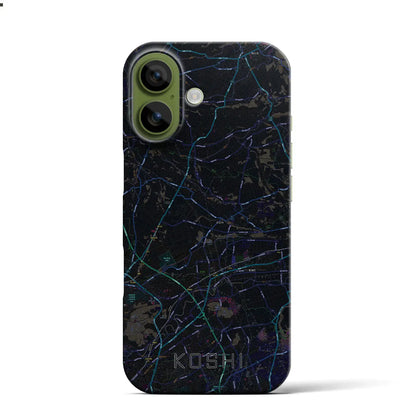 【合志（熊本県）】地図柄iPhoneケース（バックカバータイプ）