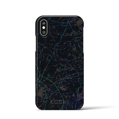 【合志（熊本県）】地図柄iPhoneケース（バックカバータイプ）