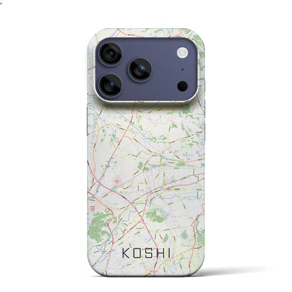 【合志（熊本県）】地図柄iPhoneケース（バックカバータイプ）