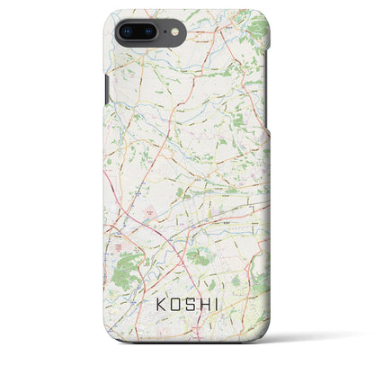 【合志（熊本県）】地図柄iPhoneケース（バックカバータイプ）