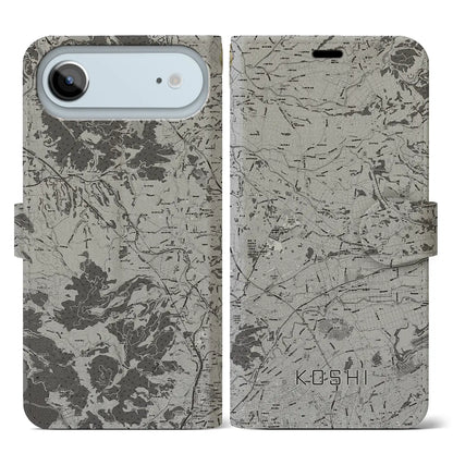 【合志（熊本県）】地図柄iPhoneケース（手帳タイプ）