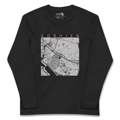 【甲子園（兵庫県）】地図柄ロングスリーブTシャツ
