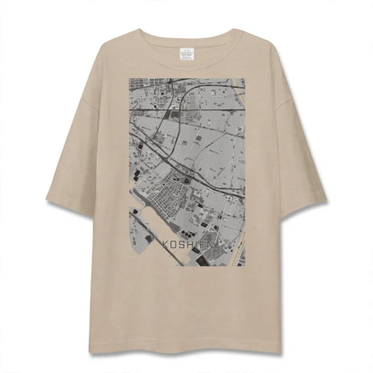【甲子園（兵庫県）】地図柄ビッグシルエットTシャツ