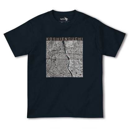 【甲子園口（兵庫県）】地図柄ヘビーウェイトTシャツ