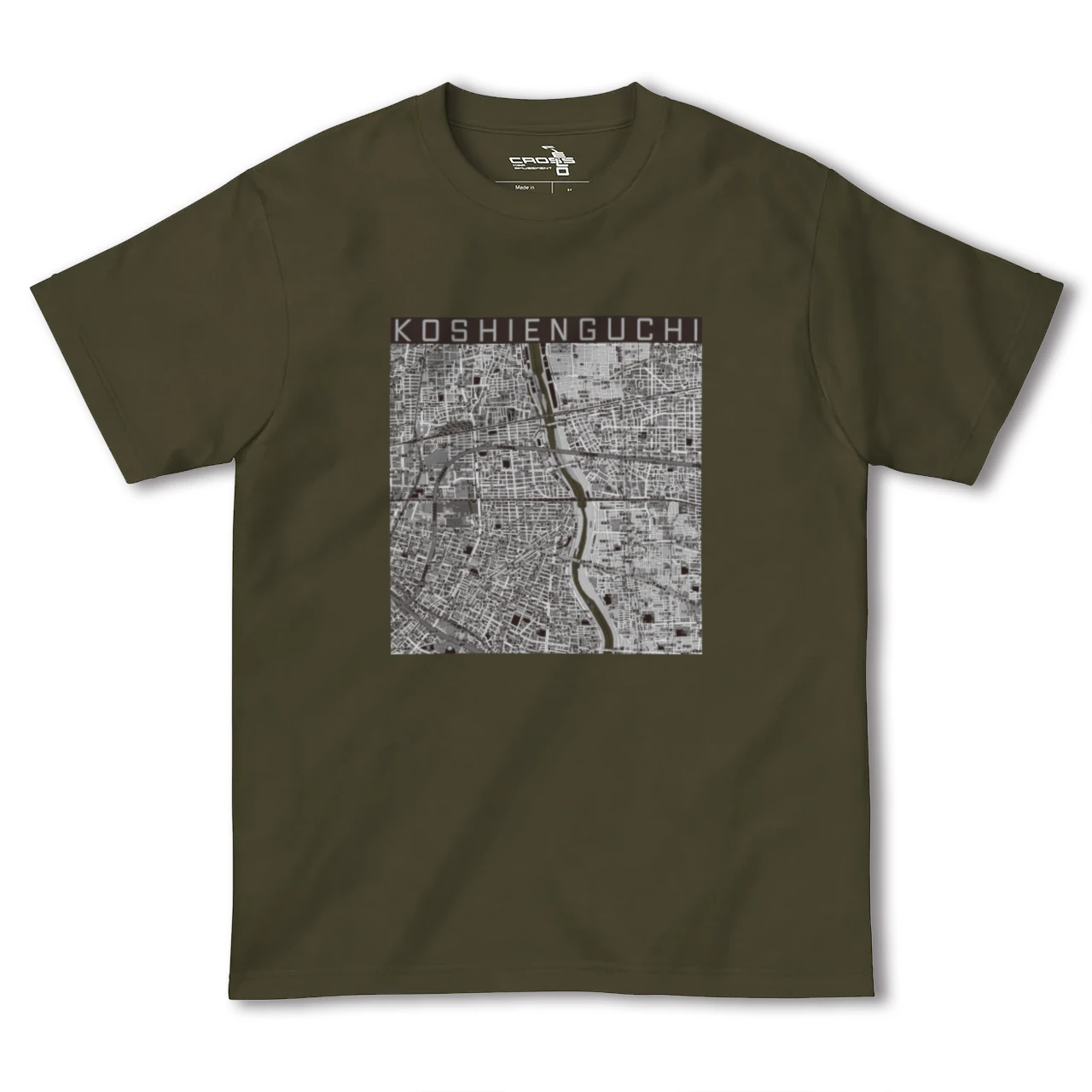 【甲子園口（兵庫県）】地図柄ヘビーウェイトTシャツ