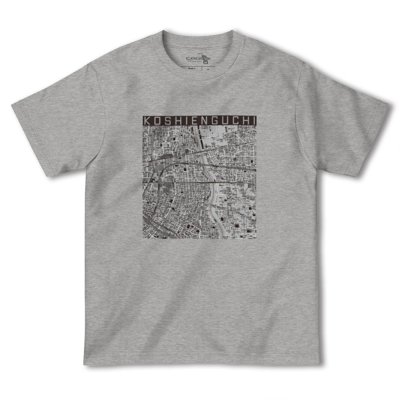 【甲子園口（兵庫県）】地図柄ヘビーウェイトTシャツ