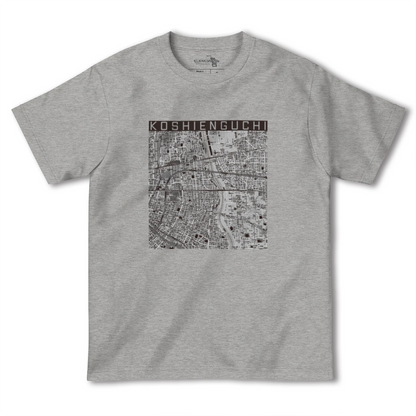【甲子園口（兵庫県）】地図柄ヘビーウェイトTシャツ