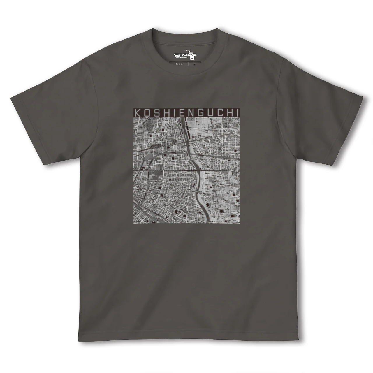 【甲子園口（兵庫県）】地図柄ヘビーウェイトTシャツ