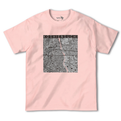 【甲子園口（兵庫県）】地図柄ヘビーウェイトTシャツ
