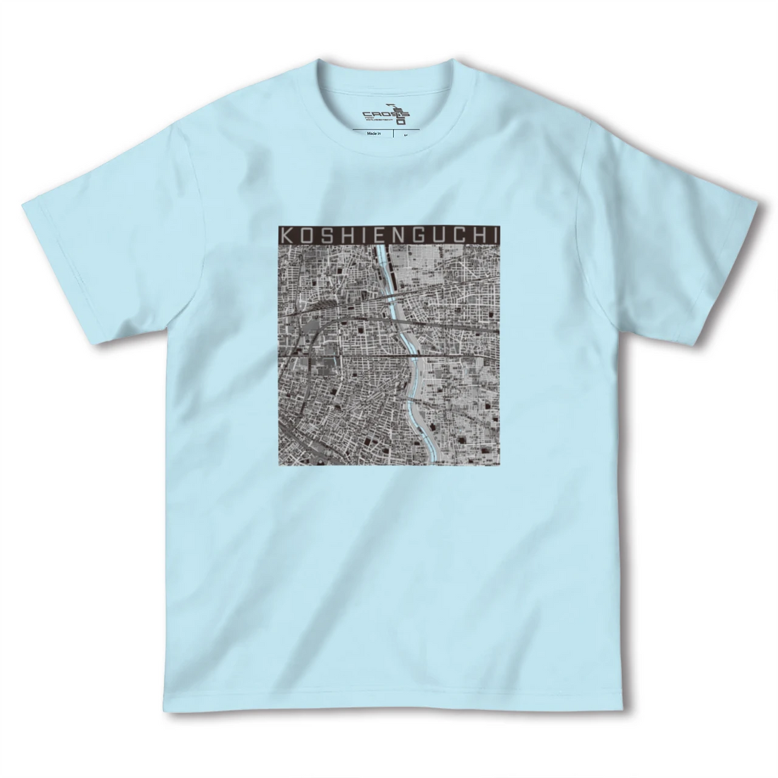 【甲子園口（兵庫県）】地図柄ヘビーウェイトTシャツ