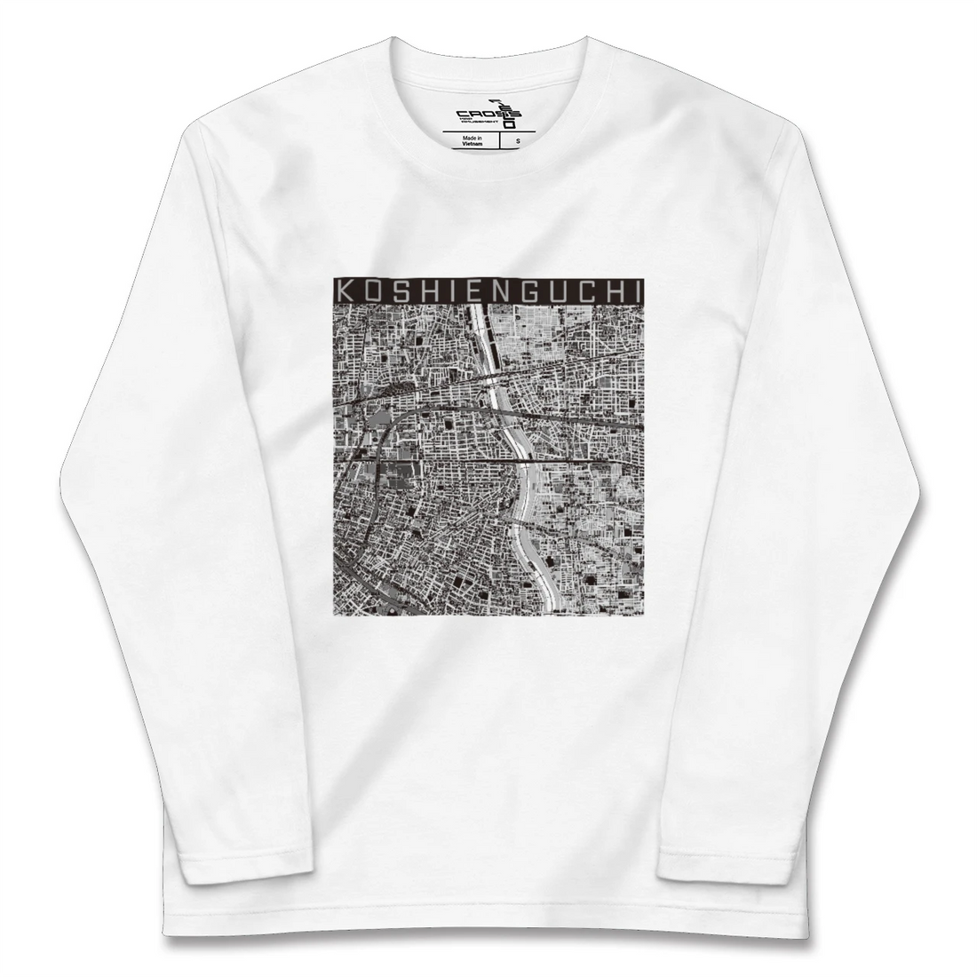 【甲子園口（兵庫県）】地図柄ロングスリーブTシャツ