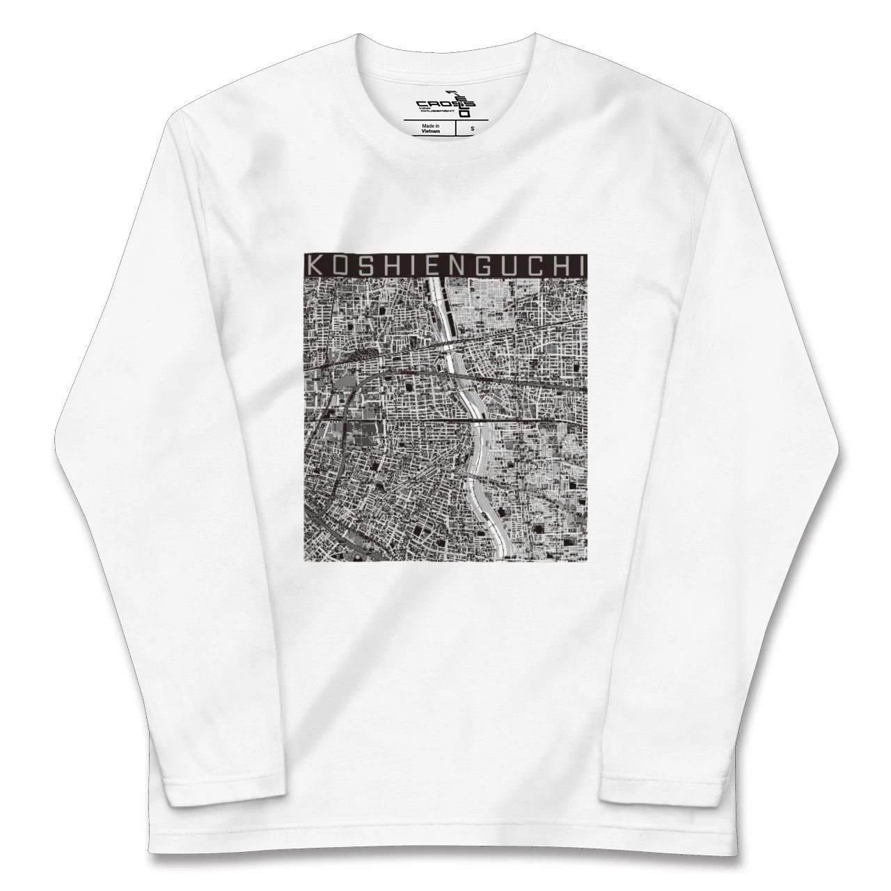 【甲子園口（兵庫県）】地図柄ロングスリーブTシャツ