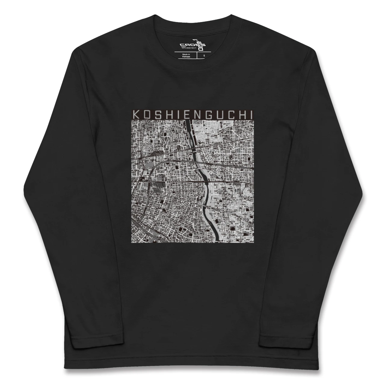 【甲子園口（兵庫県）】地図柄ロングスリーブTシャツ
