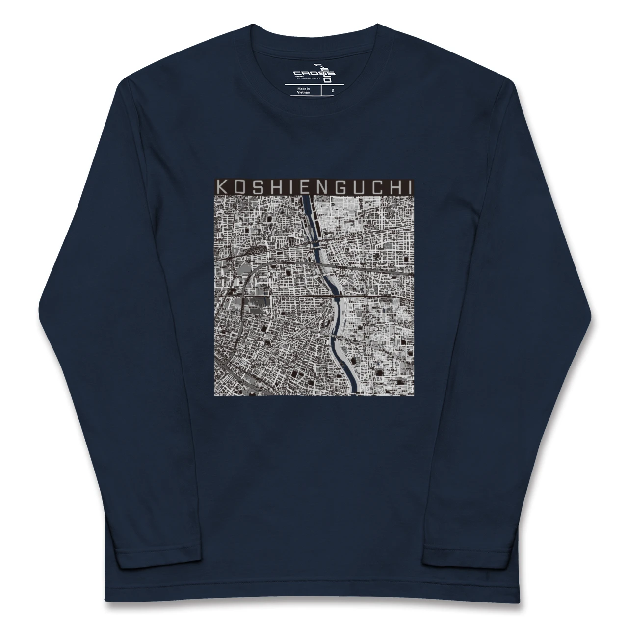 【甲子園口（兵庫県）】地図柄ロングスリーブTシャツ