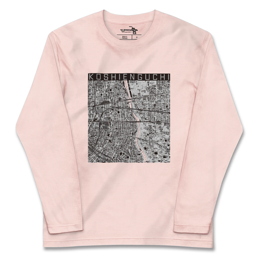 【甲子園口（兵庫県）】地図柄ロングスリーブTシャツ