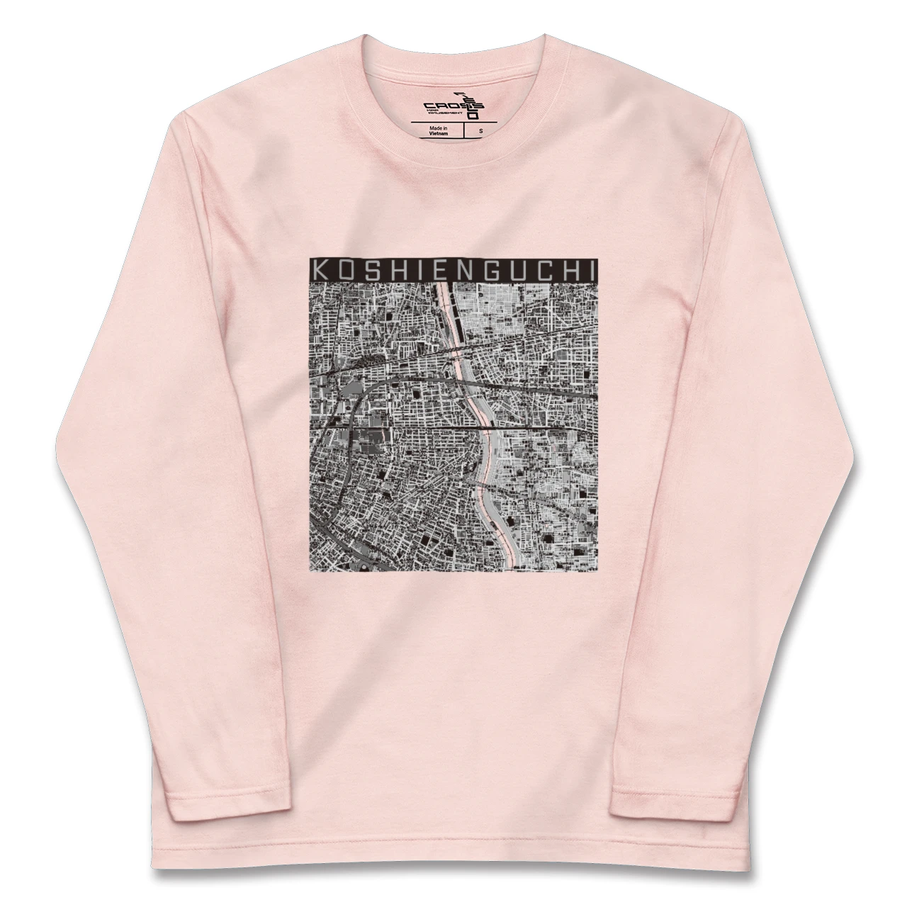 【甲子園口（兵庫県）】地図柄ロングスリーブTシャツ