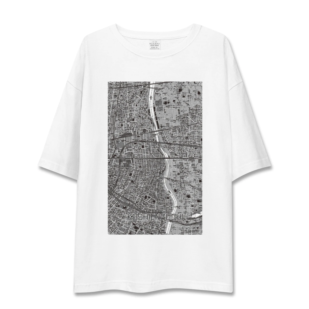 【甲子園口（兵庫県）】地図柄ビッグシルエットTシャツ