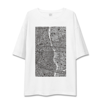 【甲子園口（兵庫県）】地図柄ビッグシルエットTシャツ