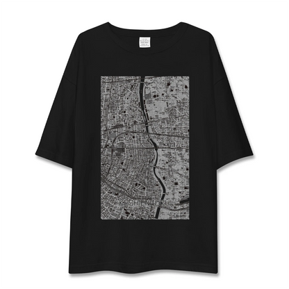 【甲子園口（兵庫県）】地図柄ビッグシルエットTシャツ