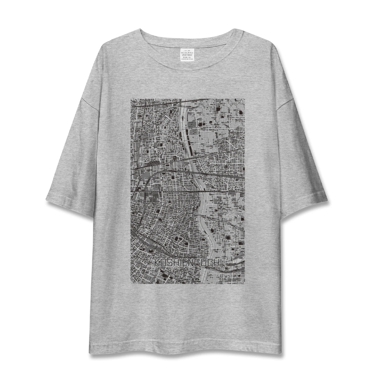 【甲子園口（兵庫県）】地図柄ビッグシルエットTシャツ
