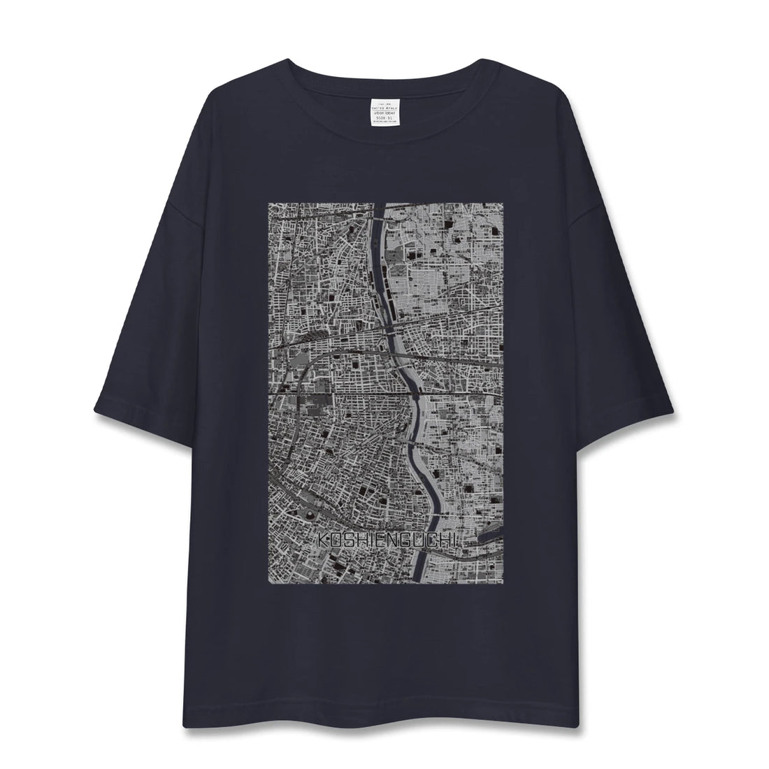 【甲子園口（兵庫県）】地図柄ビッグシルエットTシャツ