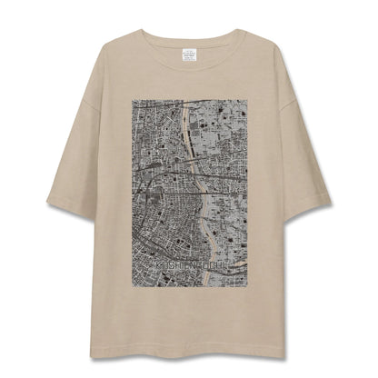 【甲子園口（兵庫県）】地図柄ビッグシルエットTシャツ