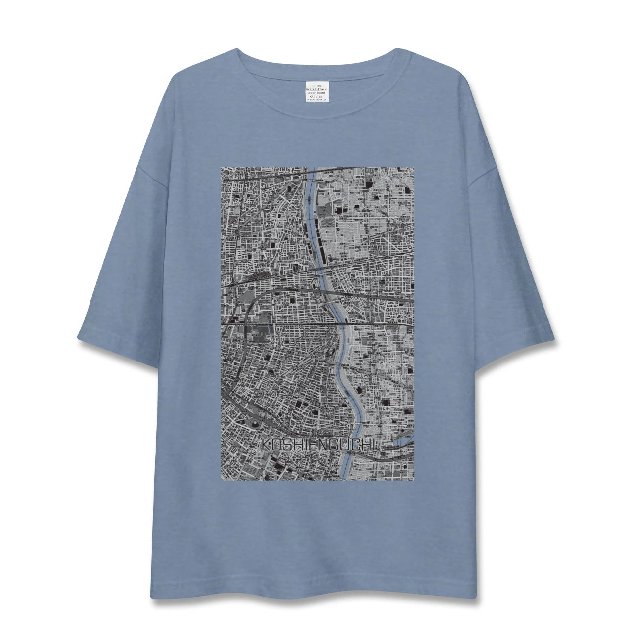 【甲子園口（兵庫県）】地図柄ビッグシルエットTシャツ