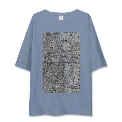 【甲子園口（兵庫県）】地図柄ビッグシルエットTシャツ