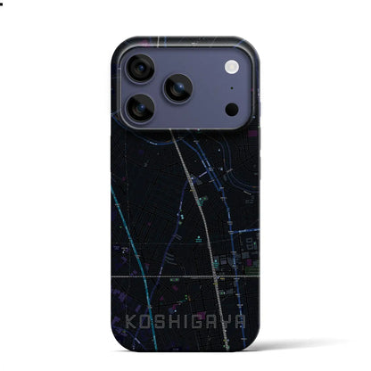 【越谷（埼玉県）】地図柄iPhoneケース（バックカバータイプ）