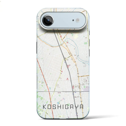 【越谷（埼玉県）】地図柄iPhoneケース（バックカバータイプ）