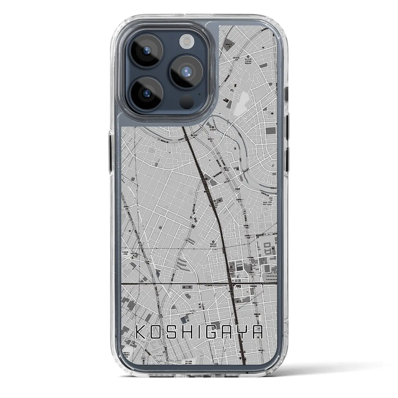 【越谷（埼玉県）】地図柄iPhoneケース（MagSafeタイプ）