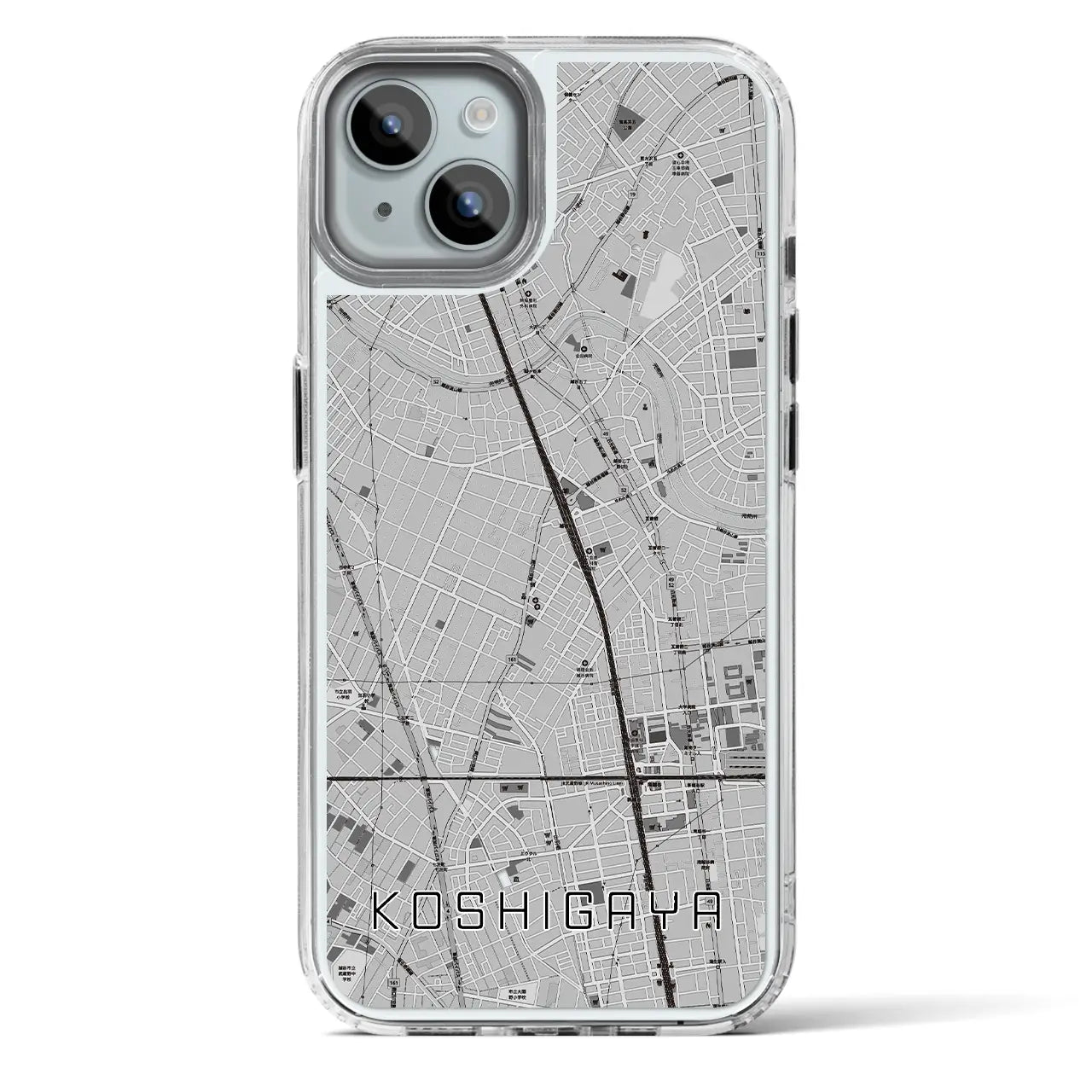 【越谷（埼玉県）】地図柄iPhoneケース（MagSafeタイプ）