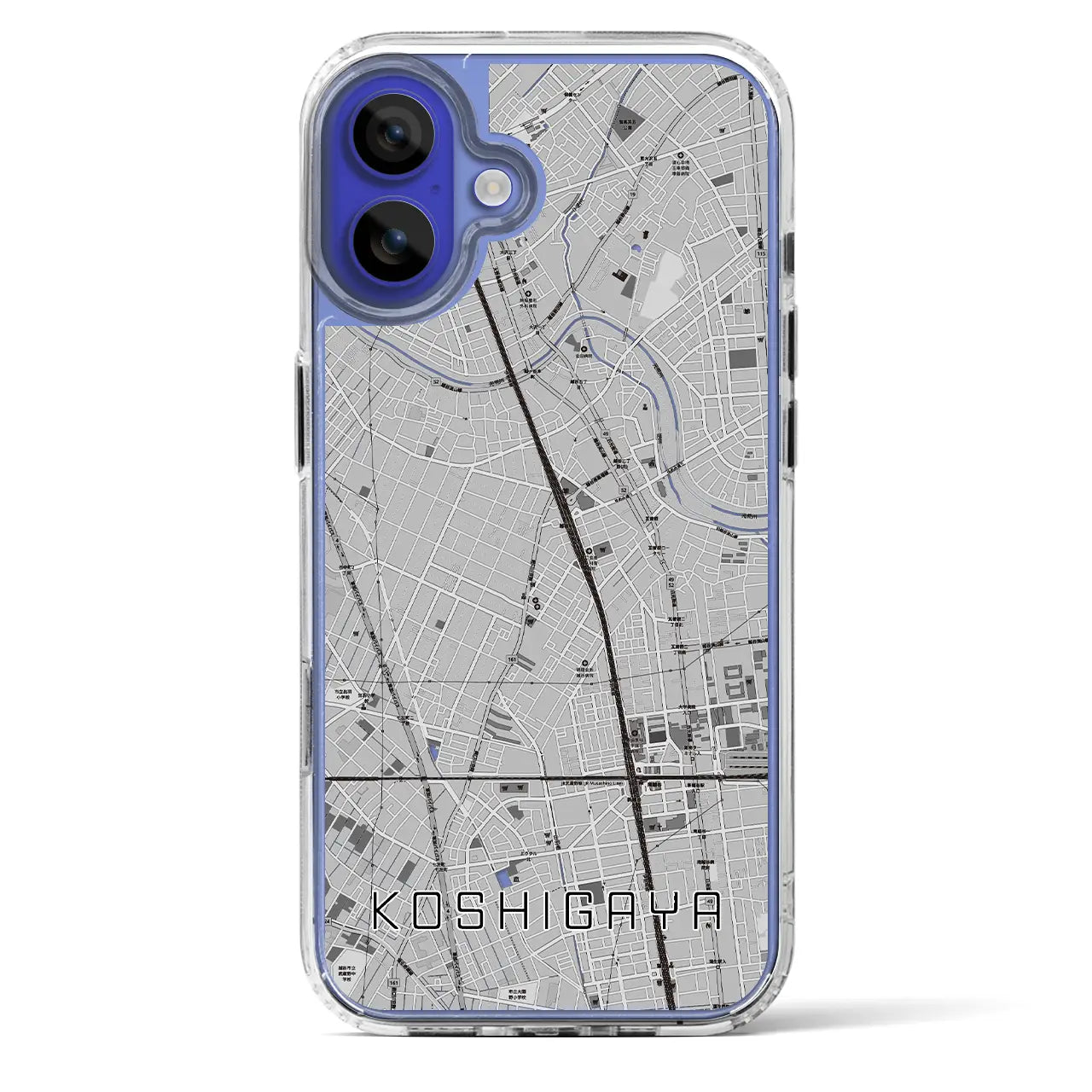 【越谷（埼玉県）】地図柄iPhoneケース（MagSafeタイプ）