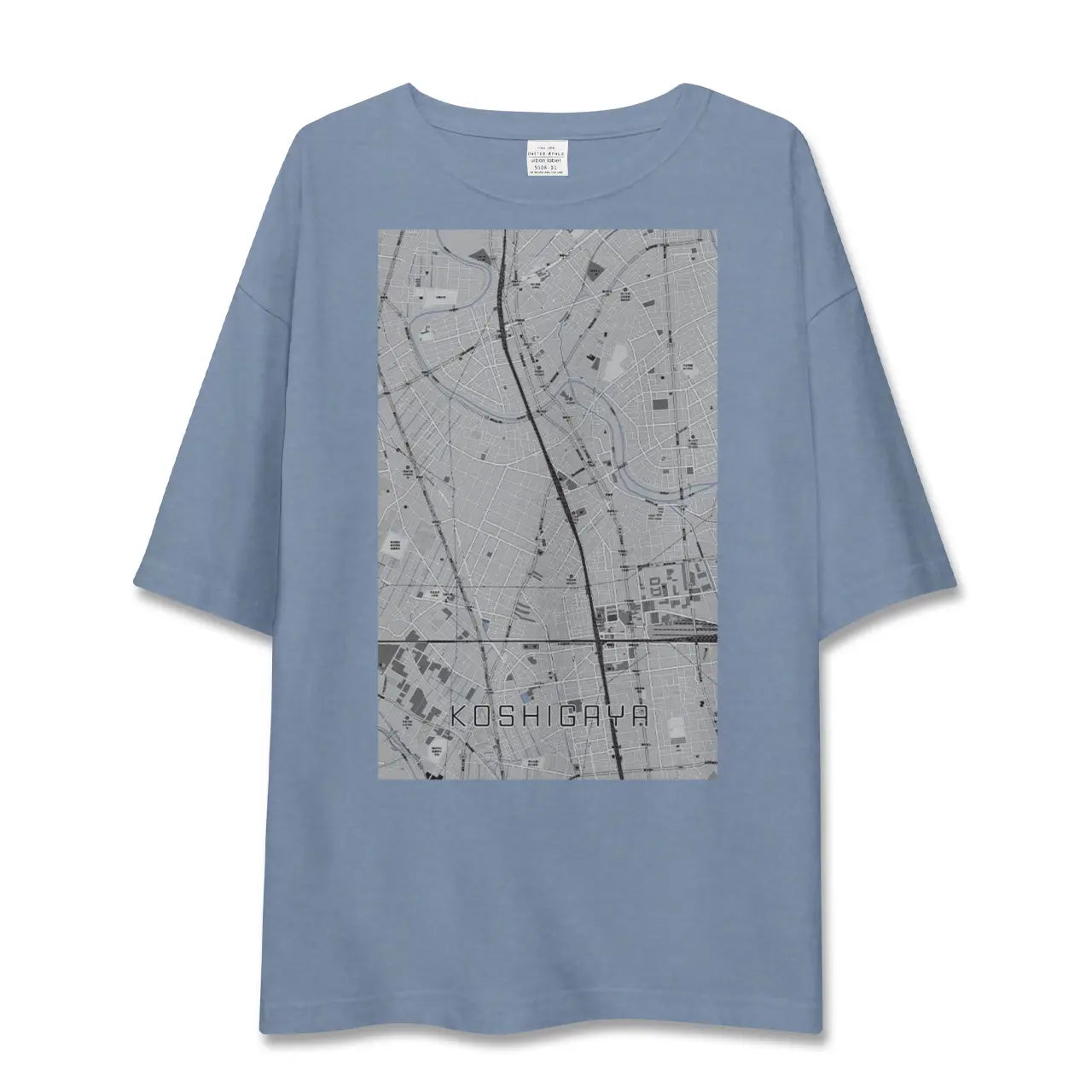 【越谷（埼玉県）】地図柄ビッグシルエットTシャツ