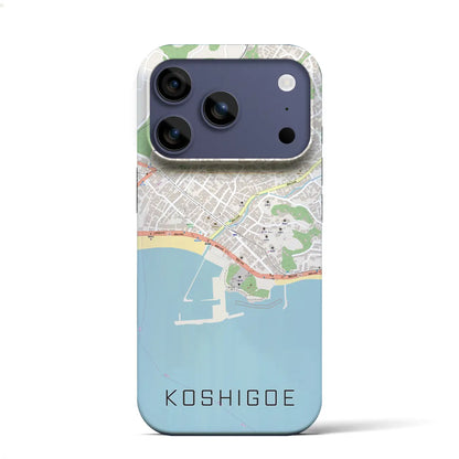 【腰越（神奈川県）】地図柄iPhoneケース（バックカバータイプ）