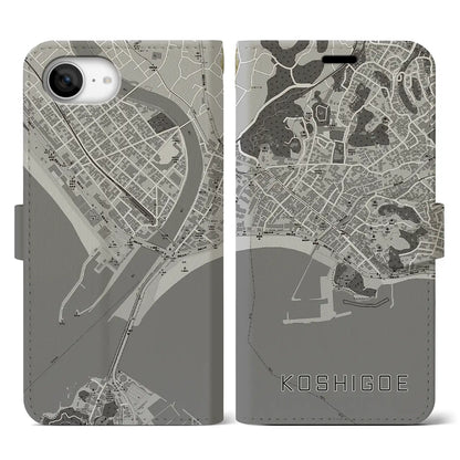 【腰越（神奈川県）】地図柄iPhoneケース（手帳タイプ）