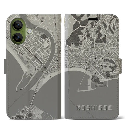 【腰越（神奈川県）】地図柄iPhoneケース（手帳タイプ）