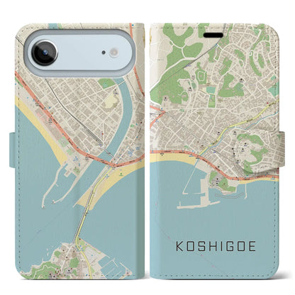 【腰越（神奈川県）】地図柄iPhoneケース（手帳タイプ）