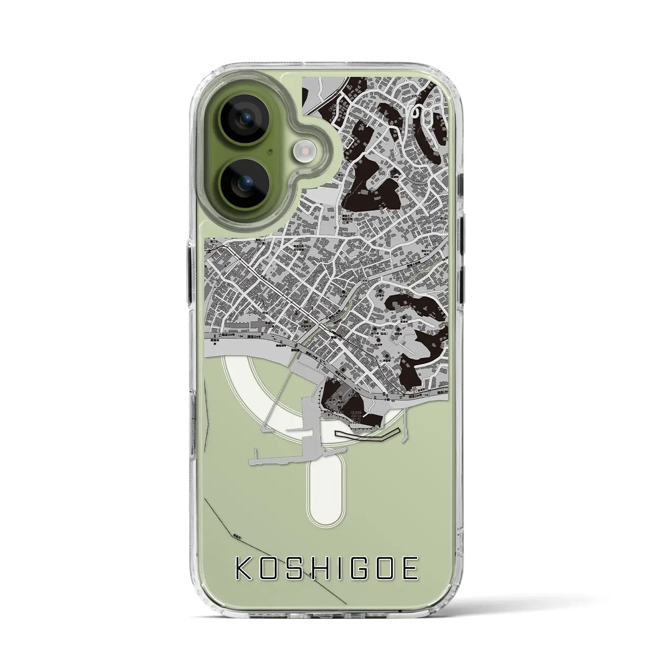 【腰越（神奈川県）】地図柄iPhoneケース（MagSafeタイプ）