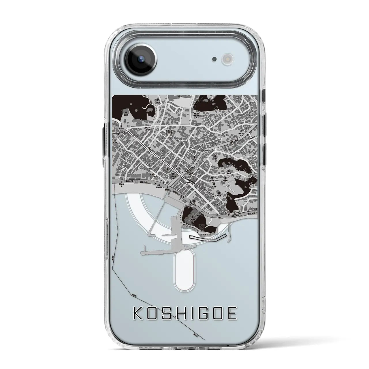 【腰越（神奈川県）】地図柄iPhoneケース（MagSafeタイプ）