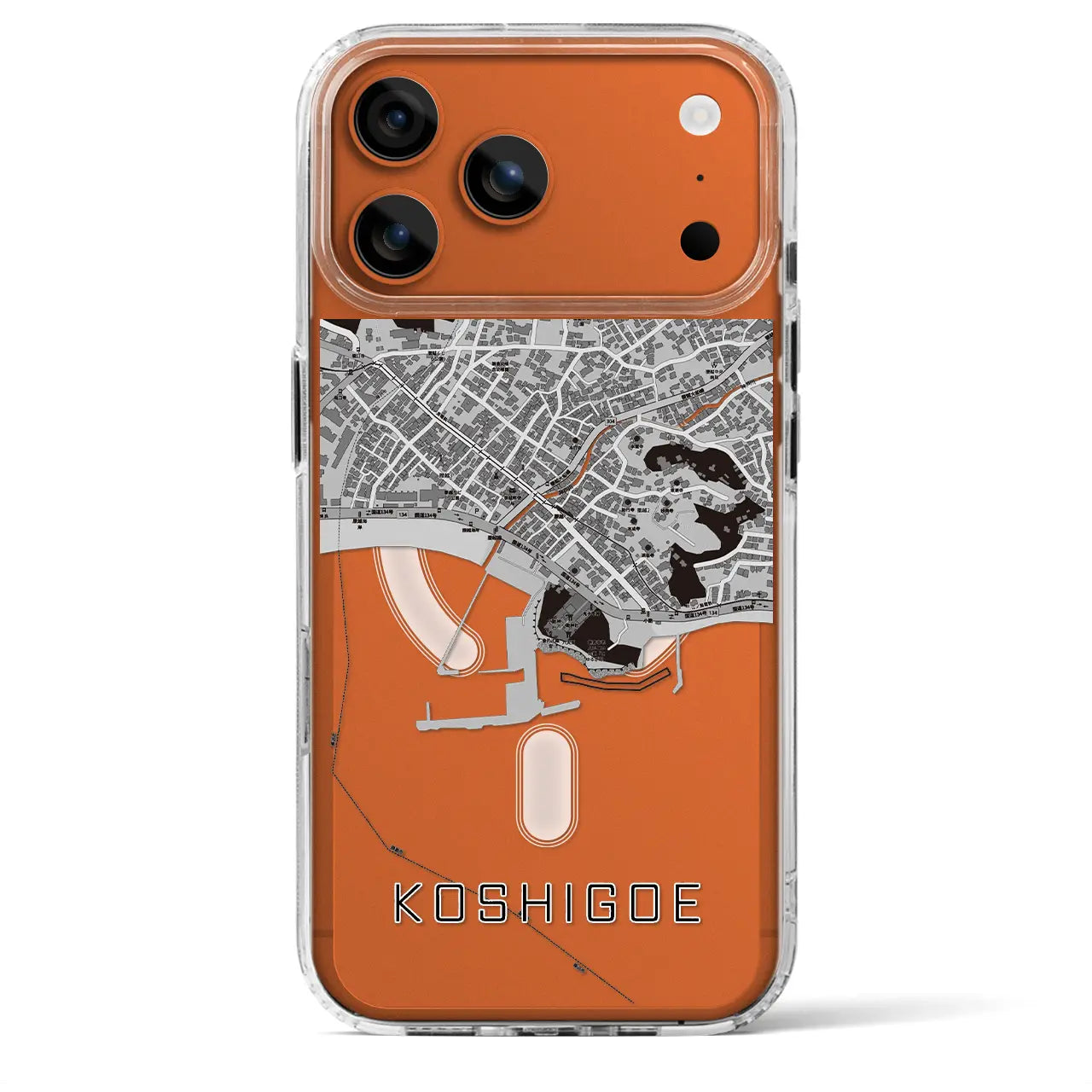 【腰越（神奈川県）】地図柄iPhoneケース（MagSafeタイプ）